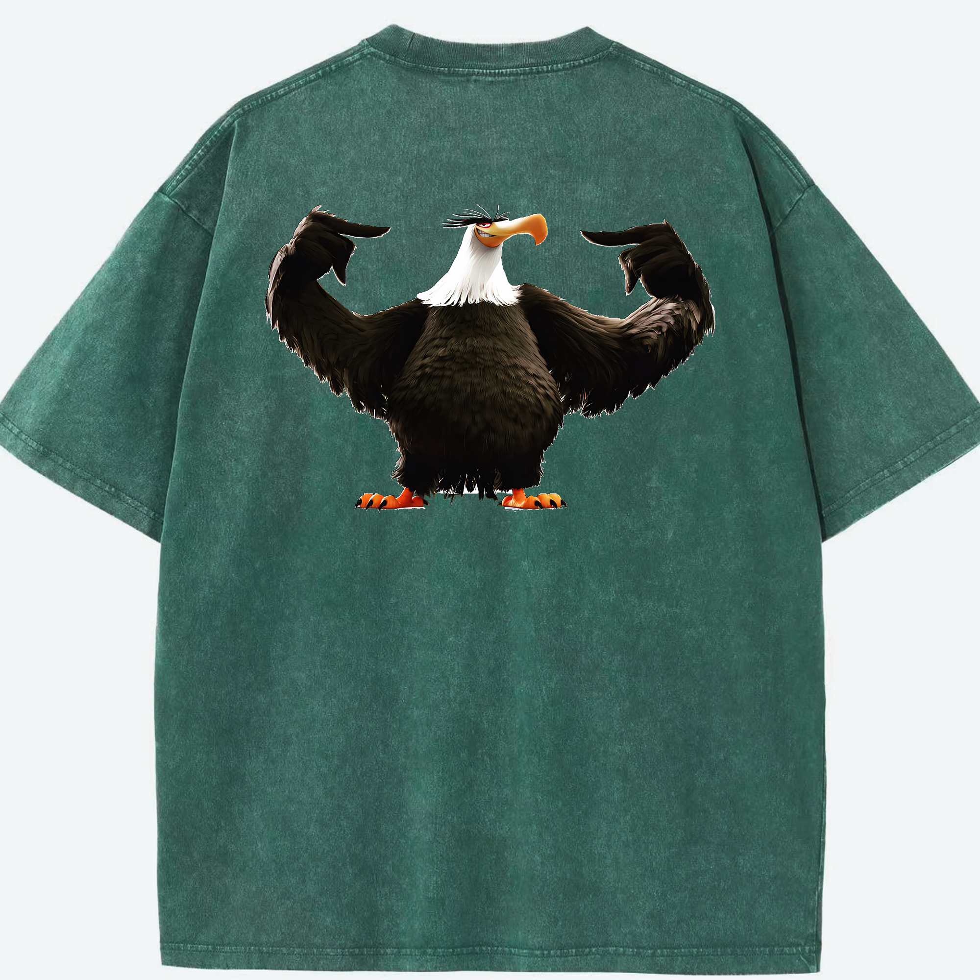 （画像用） Angry Birds アングリーバード 綿100% ヴィンテージ風 半袖Tシャツ（背面プリント）
